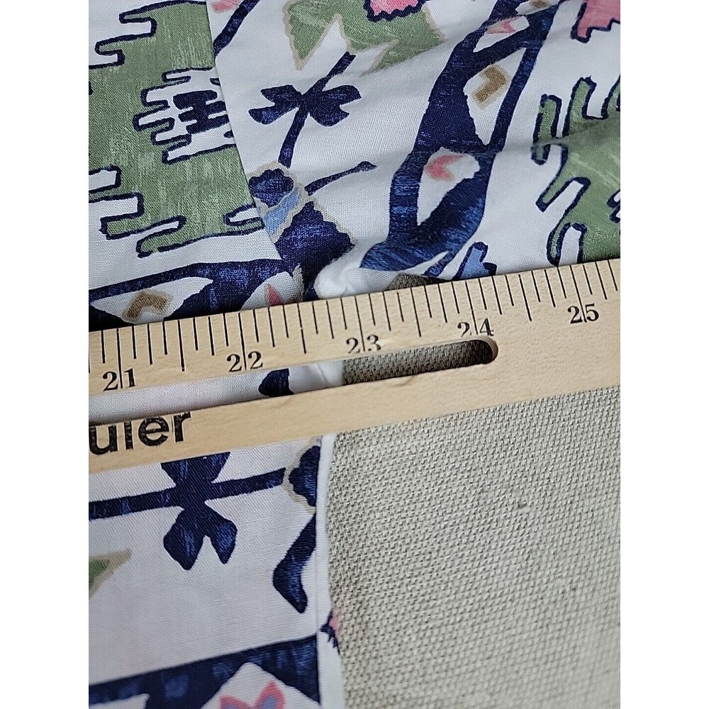Cabrais Aztec Shirt‎ Womens 16 XL White Pink Blue Southwest Tribal Vintage 90s - Picture 9 of 12
